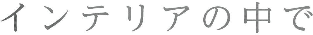 インテリアの中で